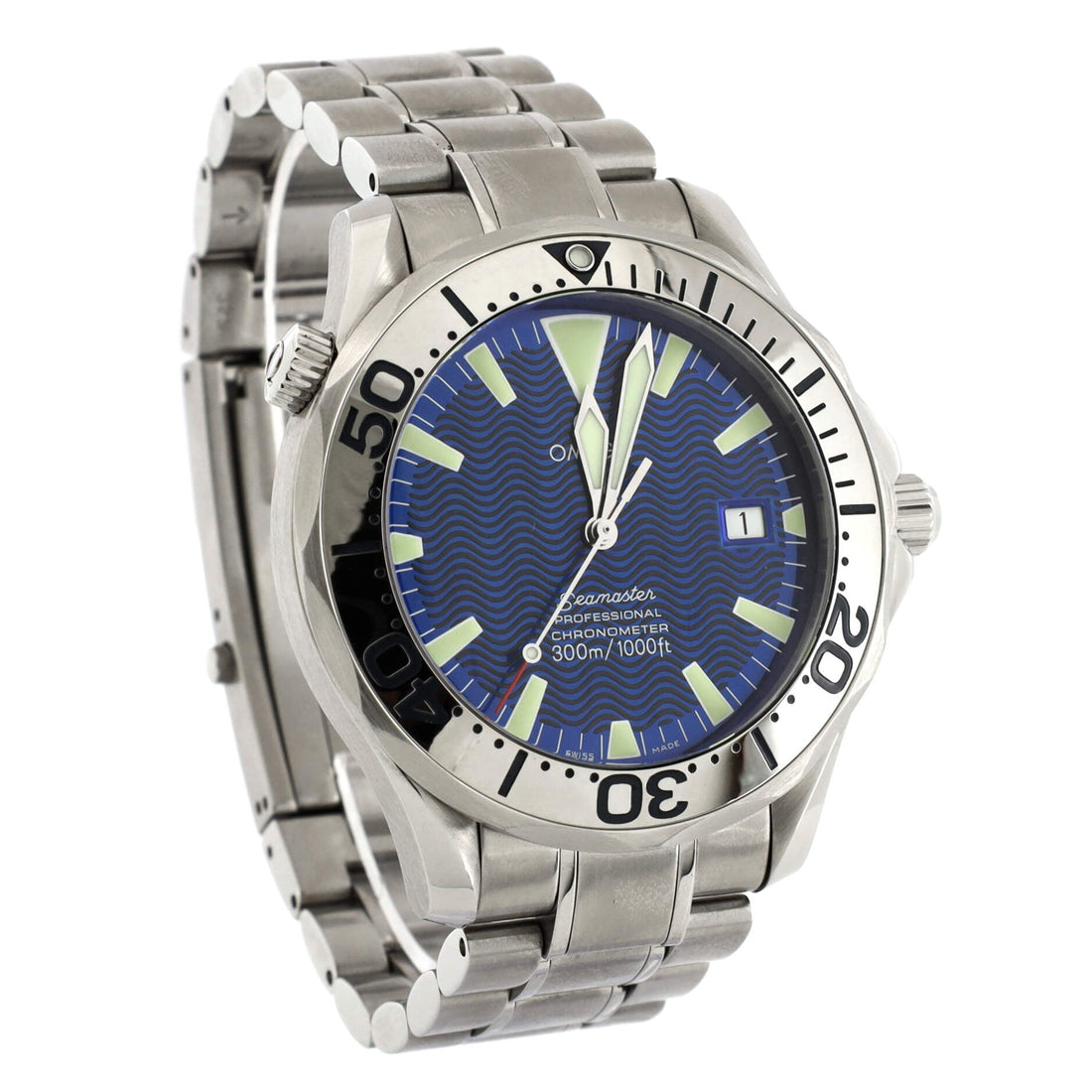 Omega Seamaster Professional Diver Chronometer 300M Automatic Watch Stainless Steel 41
