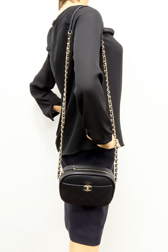 Chanel Calf Matelassé Camera Bag Shoulder Bag AS0137