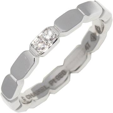 Chanel Première Promesse Pt950 Diamond Ring Size 7
