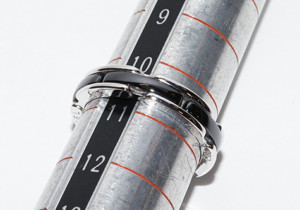 Chanel J12 Ultra Collection K18WG Black Ceramic Ring Size 51