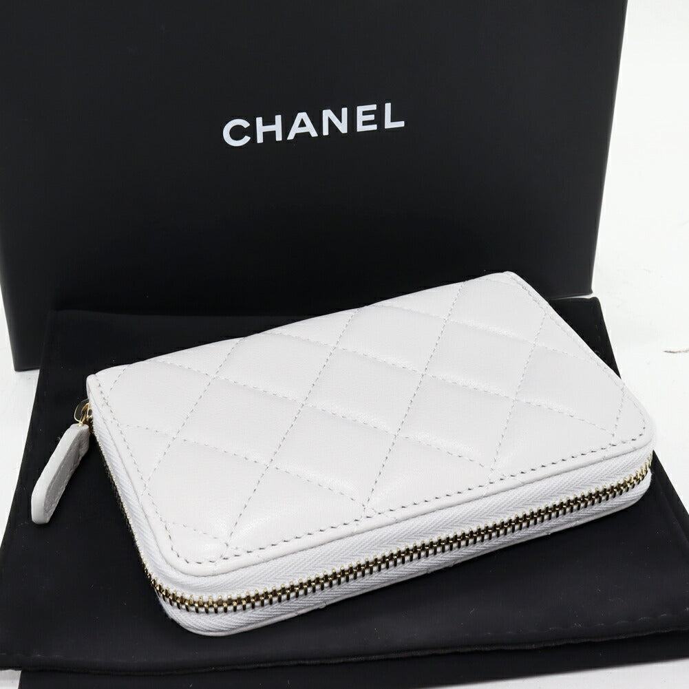 Chanel Matelassé Lambskin Card Coin Purse