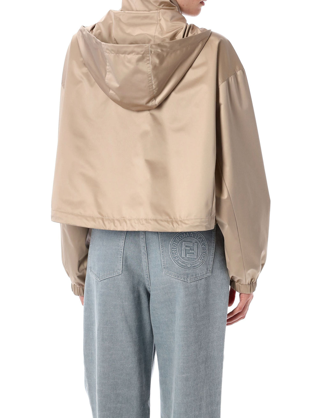 FENDI Cropped Windbreaker Jacket - Women's Size S