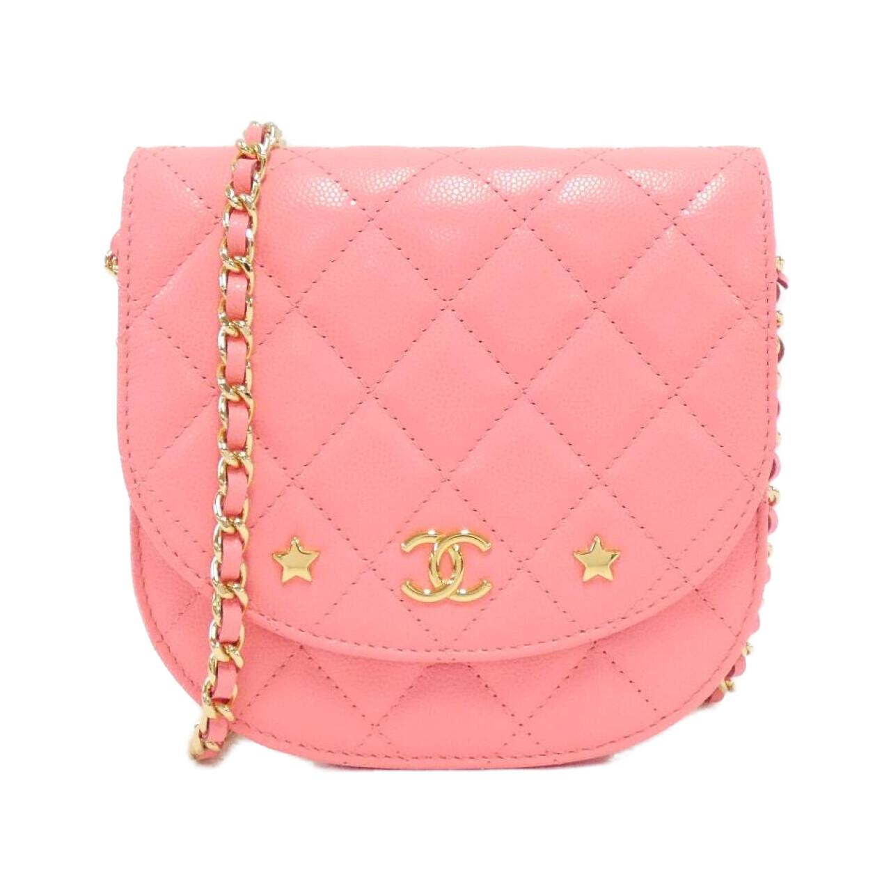 Chanel Chain Clutch Caviar Skin Clutch Bag