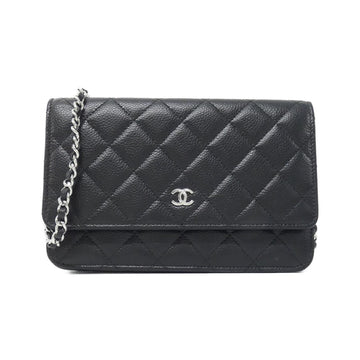 Chanel Timeless Classic Line Caviar Skin Chain Wallet