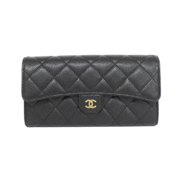 Chanel Timeless Classic Caviar Skin Long Wallet