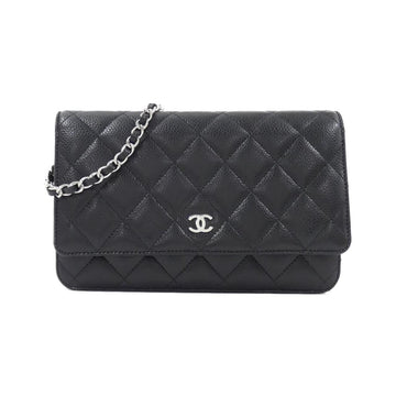 Chanel Timeless Classic Caviar Skin Chain Wallet