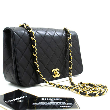 Top Quality Chanel Full New Chain Shoulder Bag Black Quilted Lambskin Leather