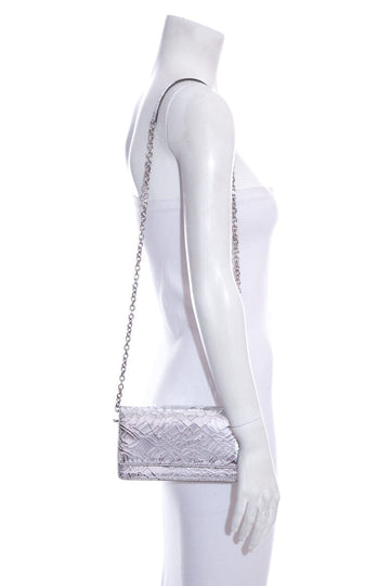 Maison Margiela Fridge Metallic-Finish Silver Cross-Body