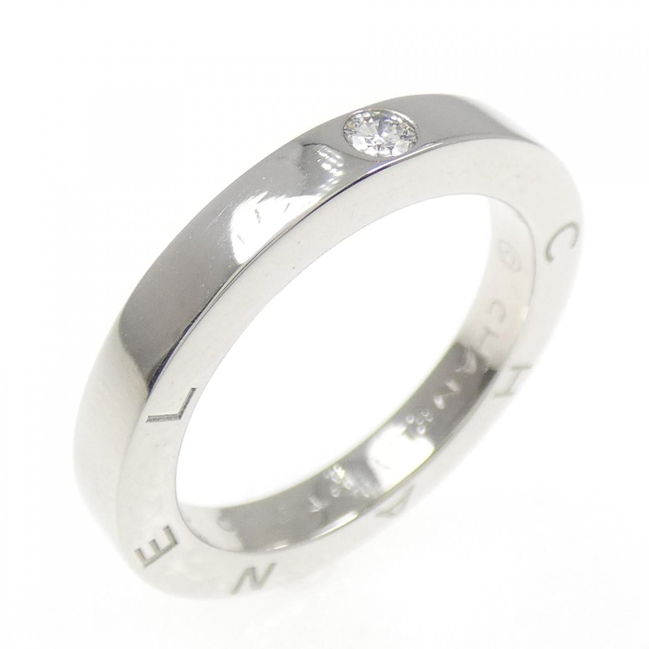 Chanel C Signature Platinum Diamond Ring