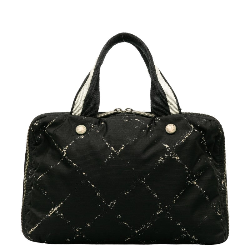 Chanel  Travel Line Handbags Mini Boston Bag Black Nylon Vinyl  CHANEL