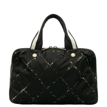 Chanel  Travel Line Handbags Mini Boston Bag Black Nylon Vinyl  CHANEL