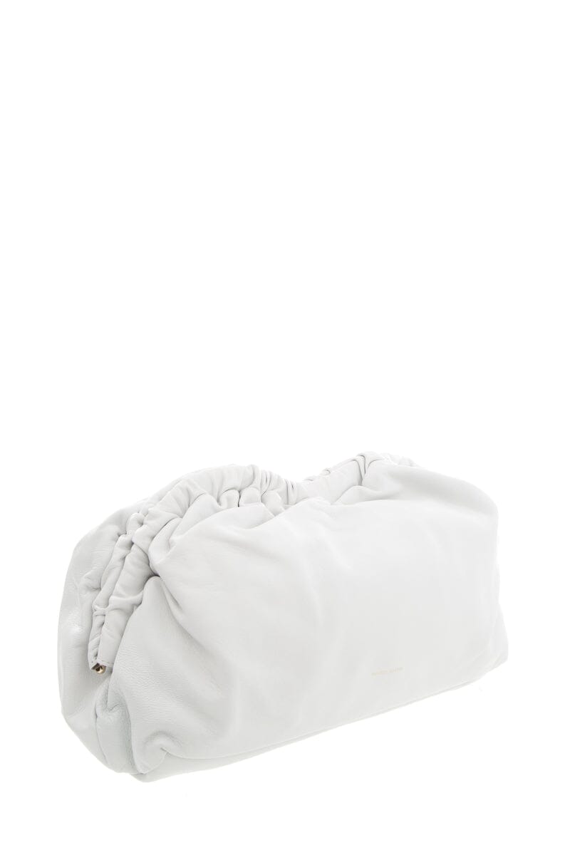 Mansur Gavriel White Oversized Cloud Clutch