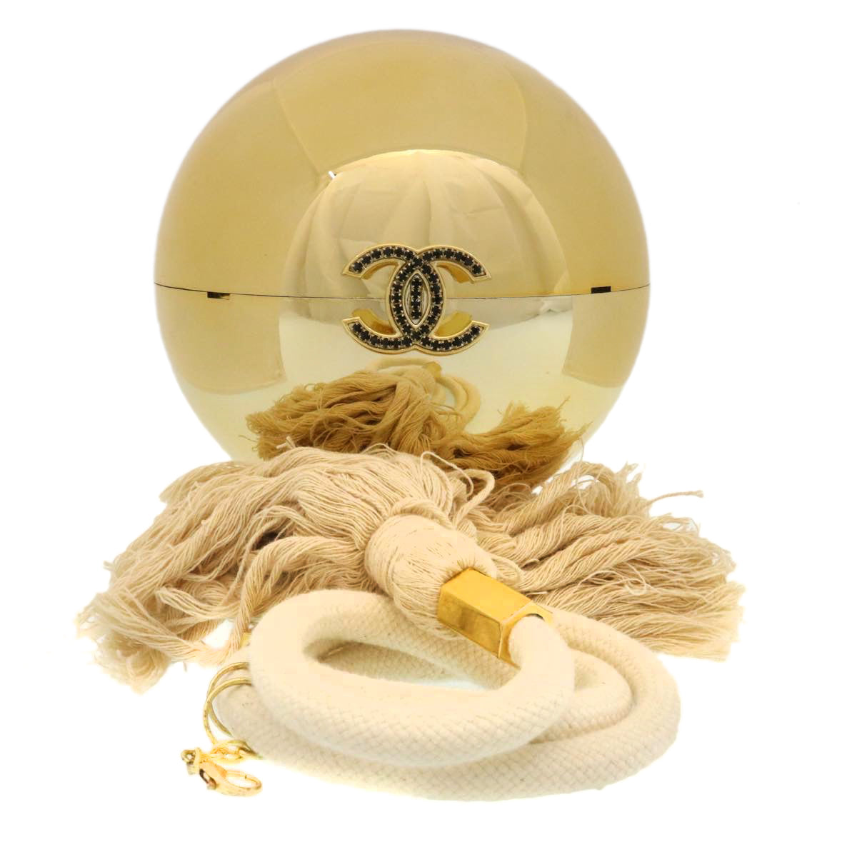 Top Quality Chanel COCO Mark Stone Shoulder Bag Dubai Limited 2016 Gold CC Auth 28880A