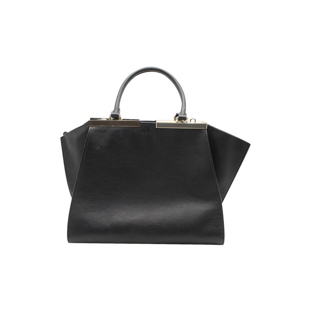 FENDI Black 3Jours Leather Handbag