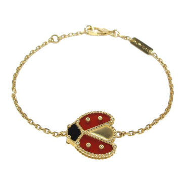18K Rose Gold Lucky Spring Open Wing Ladybug Bracelet