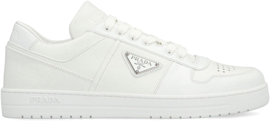 PRADA Downtown Leather Low-Top Sneakers for Men