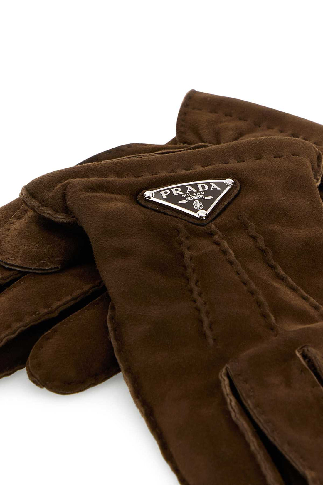 PRADA Men's Suede Gloves - SS25 Collection