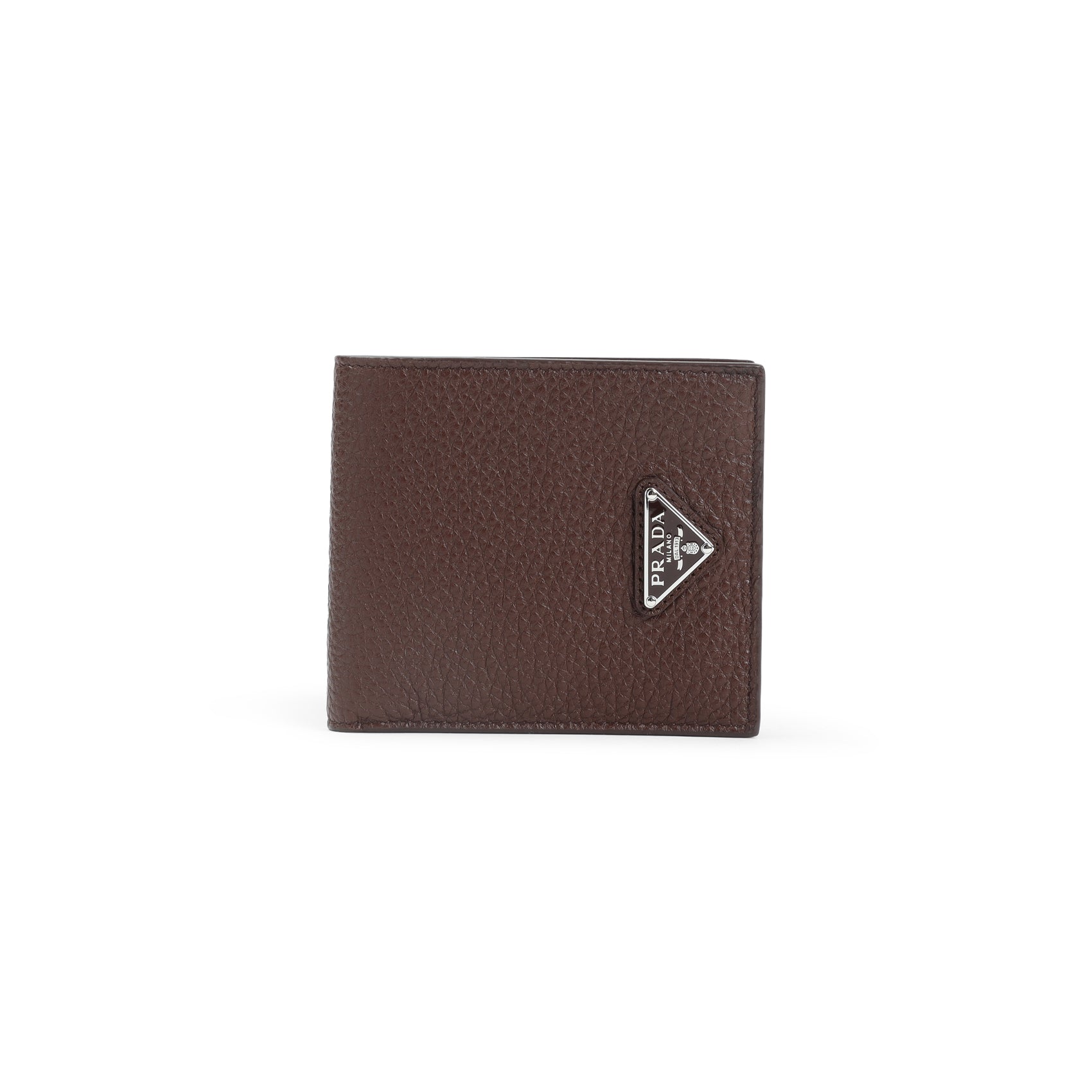 PRADA Luxury Mini Leather Wallet - 11cm x 9.5cm x 1.5cm