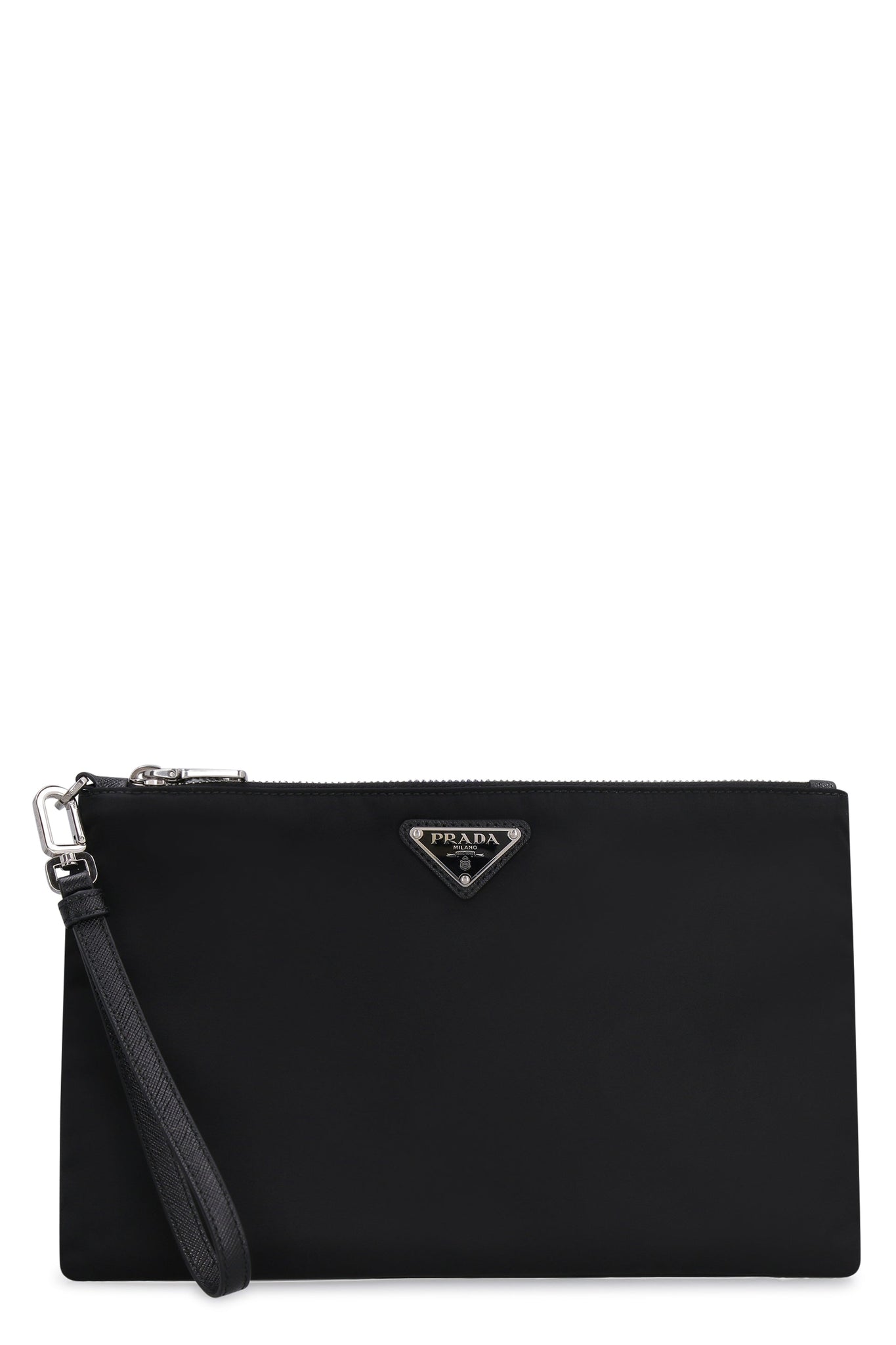 PRADA Mini Re-Nylon and Saffiano Pouch Handbag
