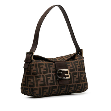 FENDI Zucca Double Flap Baguette