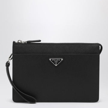 PRADA Saffiano Leather Mini Pouch Handbag