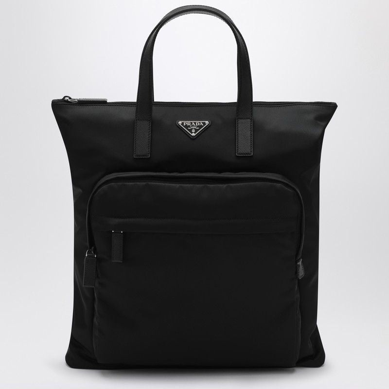 PRADA Re-Nylon and Saffiano Mini Shopping Handbag