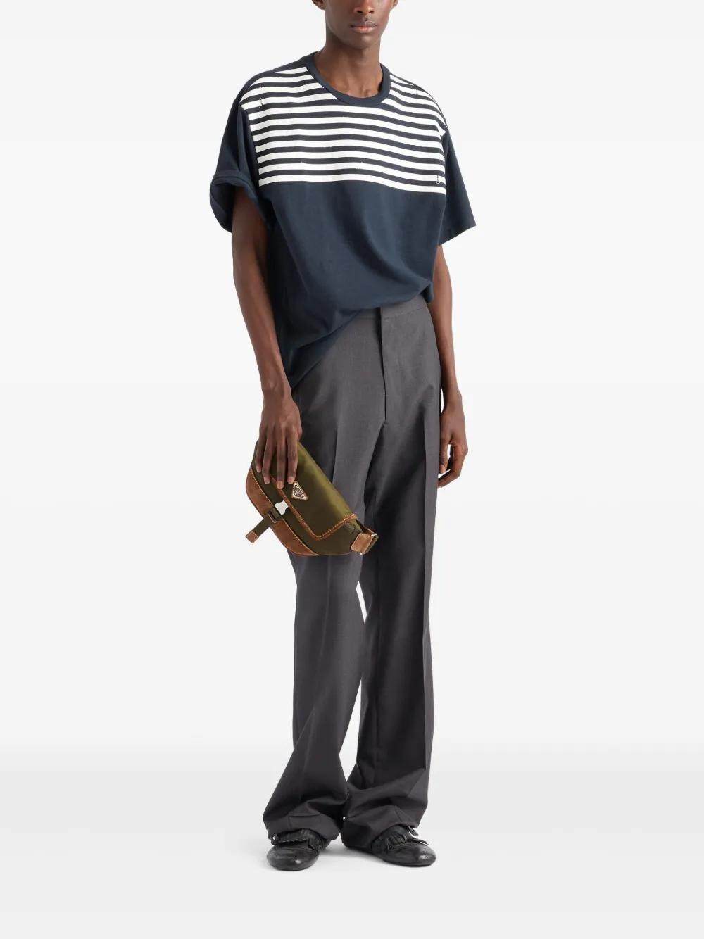 PRADA Mini Soft Fabric Messenger Bag