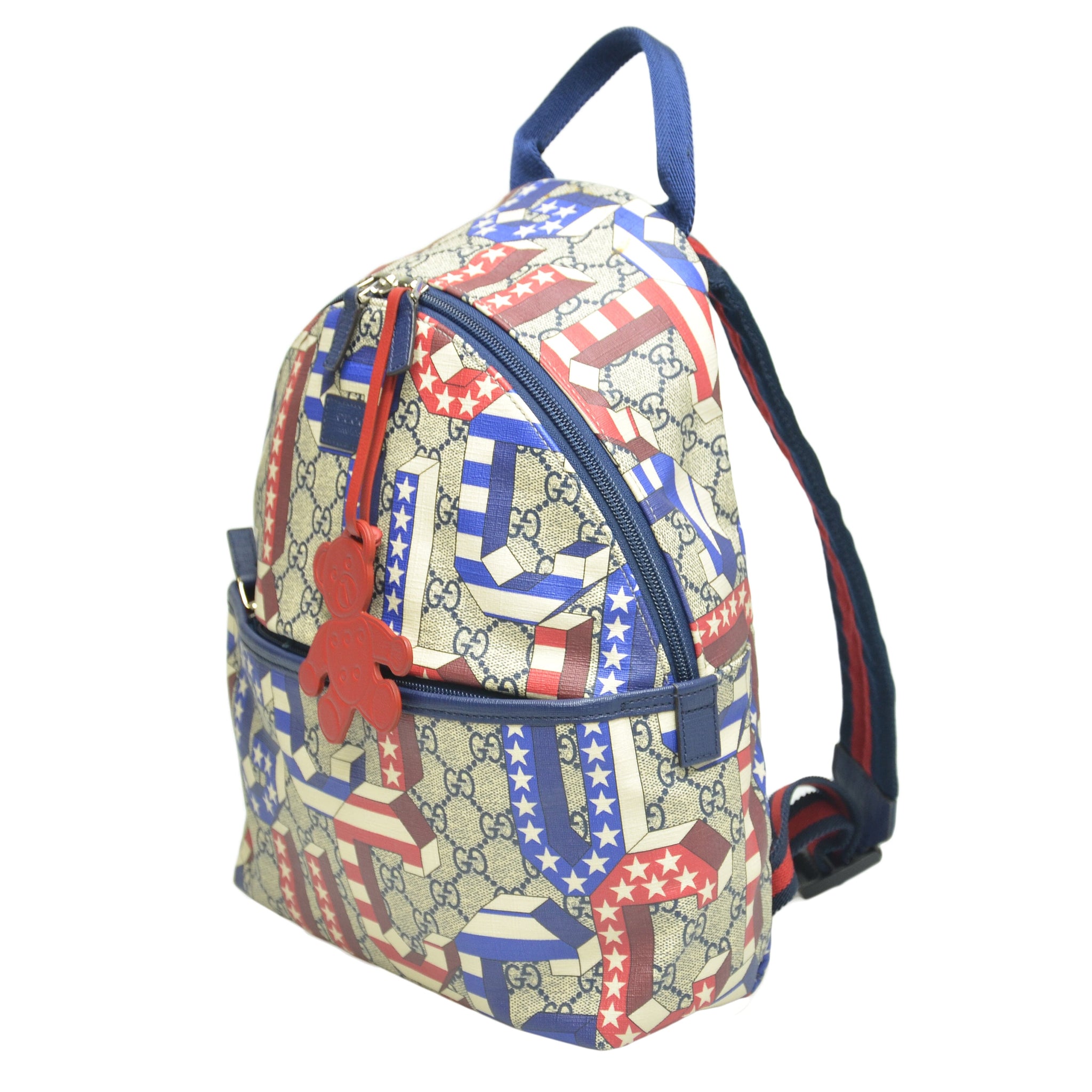 Red/Blue GG Stars and Stripes Children's Backpack