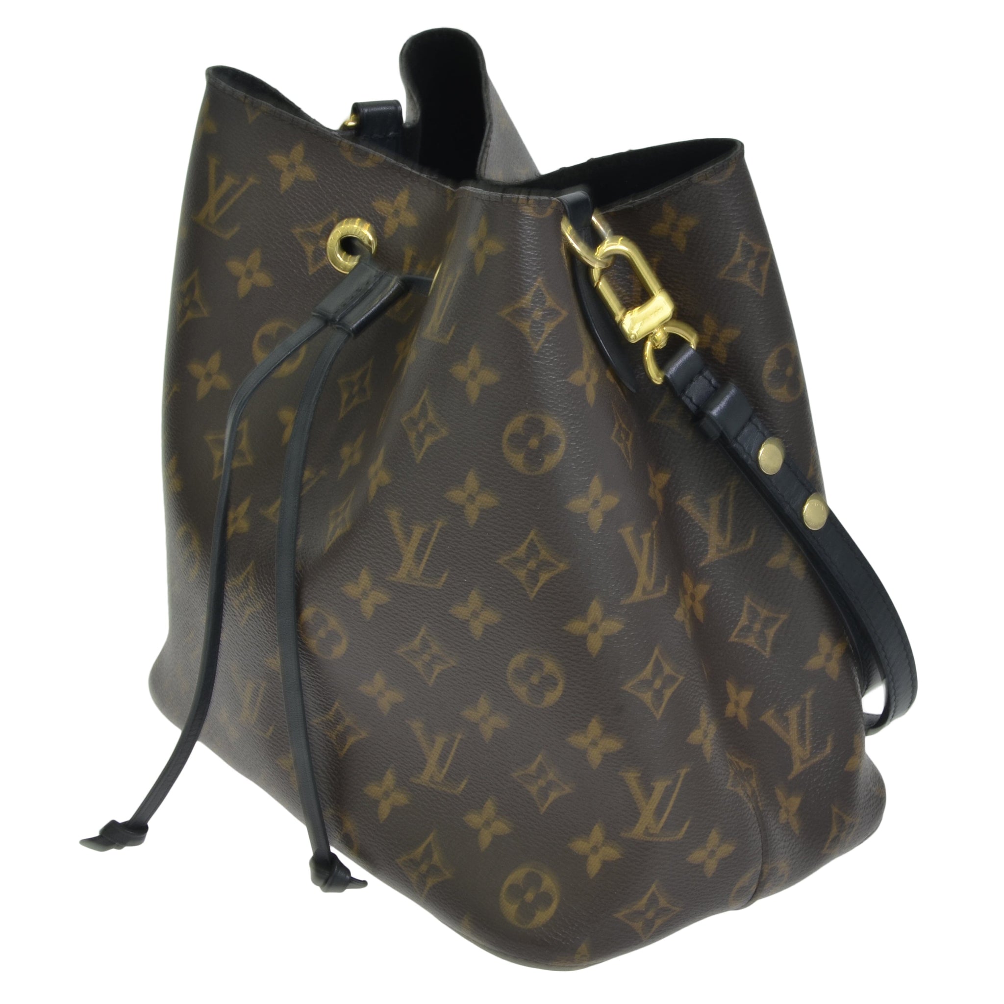 Brown/Black Monogram Neo Noe Bag
