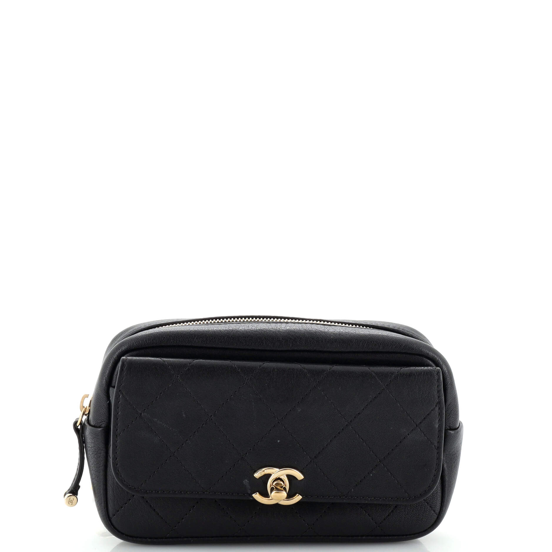 CHANEL Casual Trip Waist Bag Quilted Lambskin