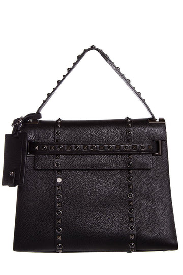 Valentino My Rockstud Rolling Black Handbag