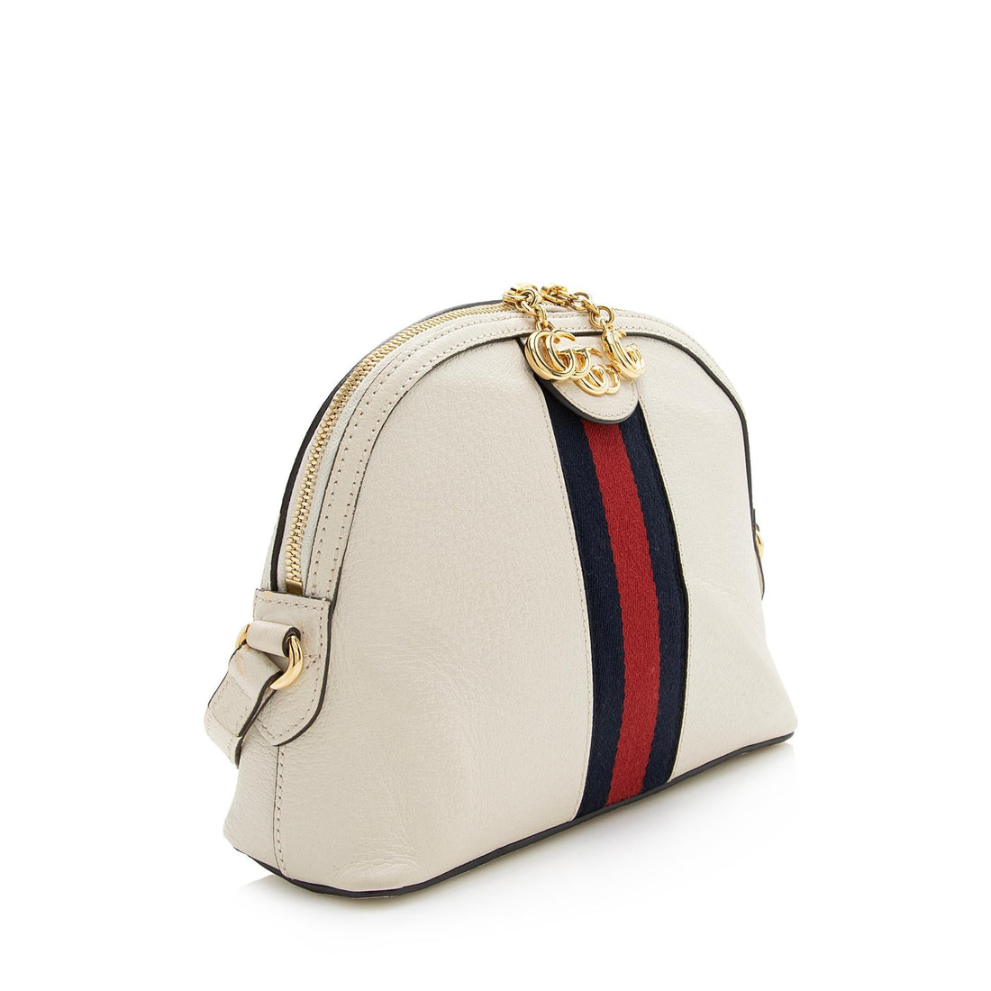 Gucci Leather Ophidia Dome Small Shoulder Bag