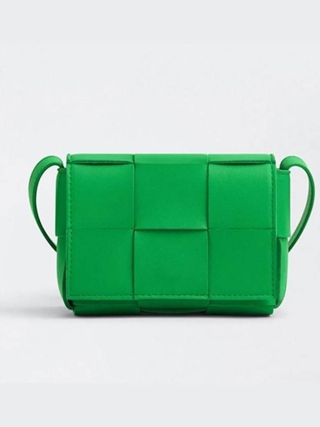 Bottega Veneta Intrecciato Cassette Small Cross Bag Green