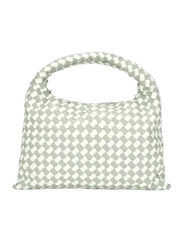 Bottega Veneta Tile Leather Tote Bag Grey