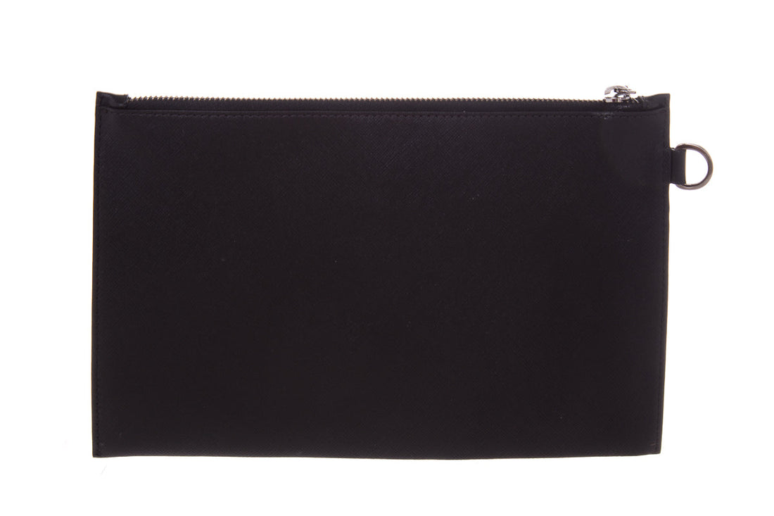 Versace Black Leather Pouch
