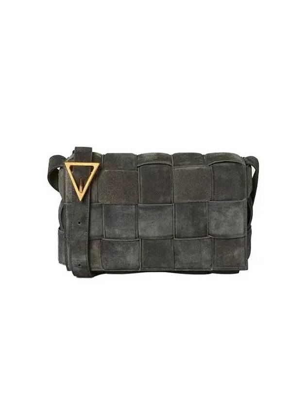 Bottega Veneta Intrecciato Shoulder Bag Grey