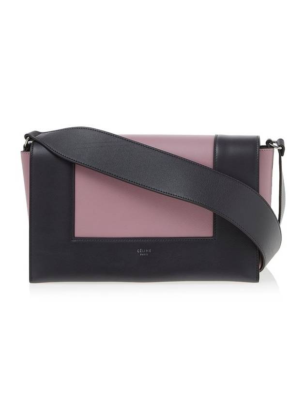 CELINE Two-Tone Frame Shoulder Bag Pink