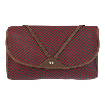 Gucci Vintage Canvas Leather Clutch Bag