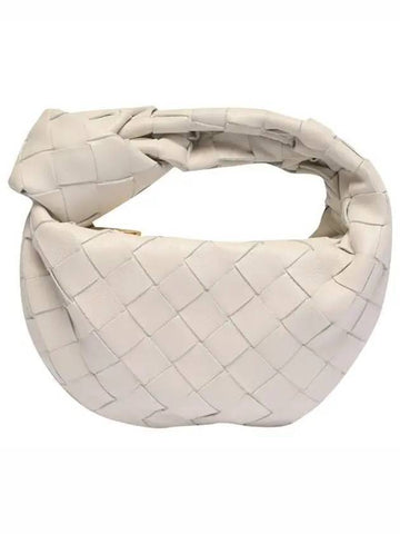 Bottega Veneta Candy Jodie Intrecciato Tote Bag Chalk