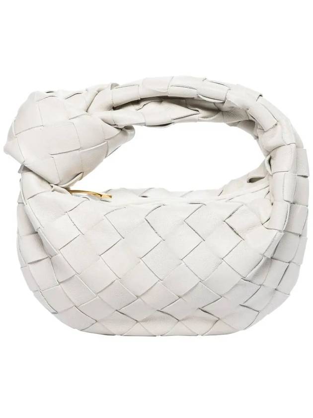 Bottega Veneta Candy Jodie Intrecciato Tote Bag Chalk