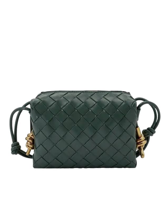 Bottega Veneta Intrecciato Loop Camera Mini Shoulder Bag Aloe
