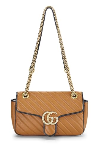 Gucci, Orange Leather Torchon Marmont Shoulder Bag Small, Orange