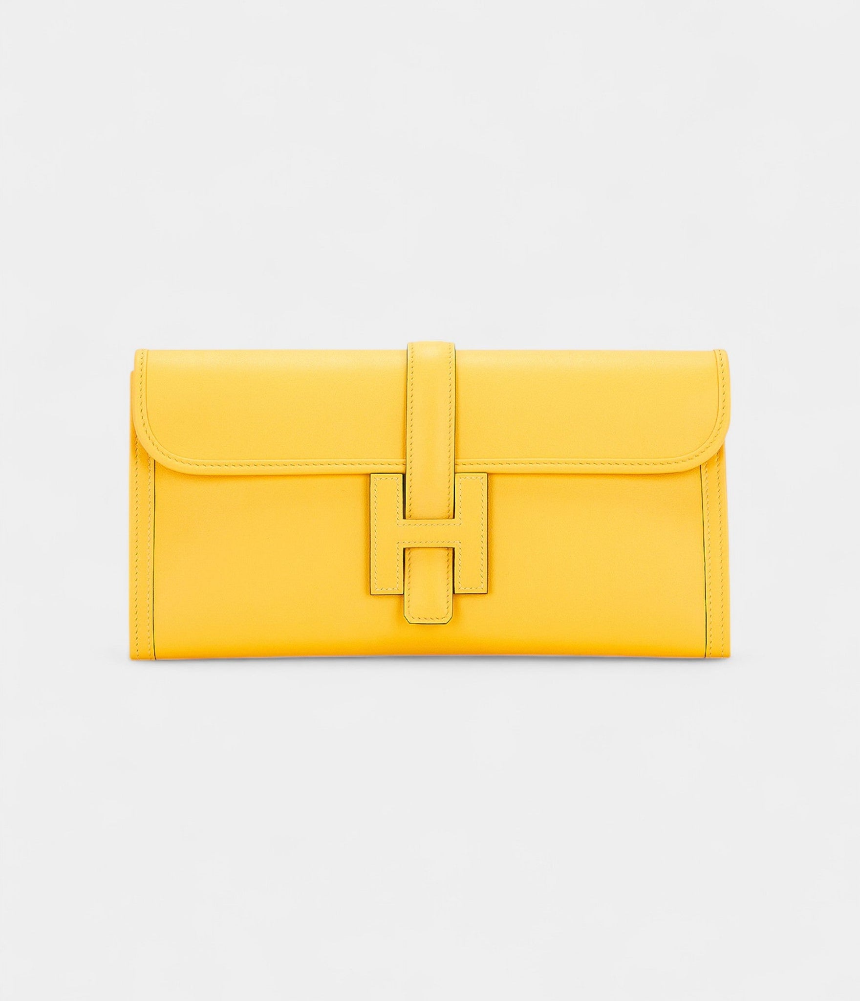 Hermès Jige 29 Yellow Clutch Bag