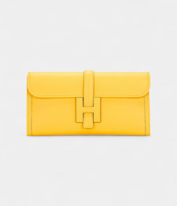 Hermès Jige 29 Yellow Clutch Bag