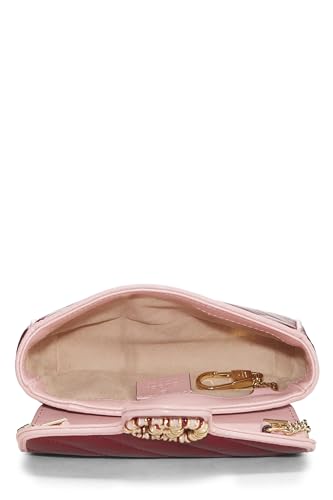 Gucci, Red Leather Torchon GG Marmont Shoulder Bag Min, Multi