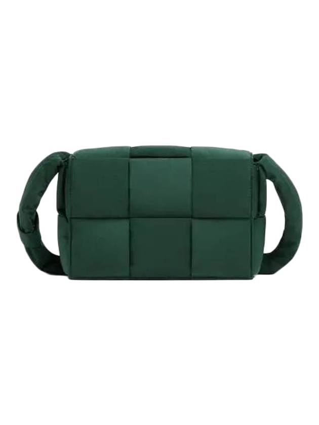 Bottega Veneta Cassette Padded Tech Small Cross Bag Green