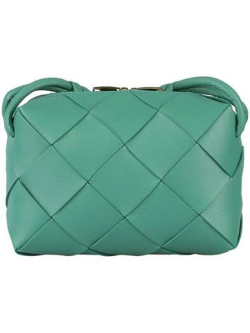 Bottega Veneta Cassette Intrecciato Small Cross Bag Green