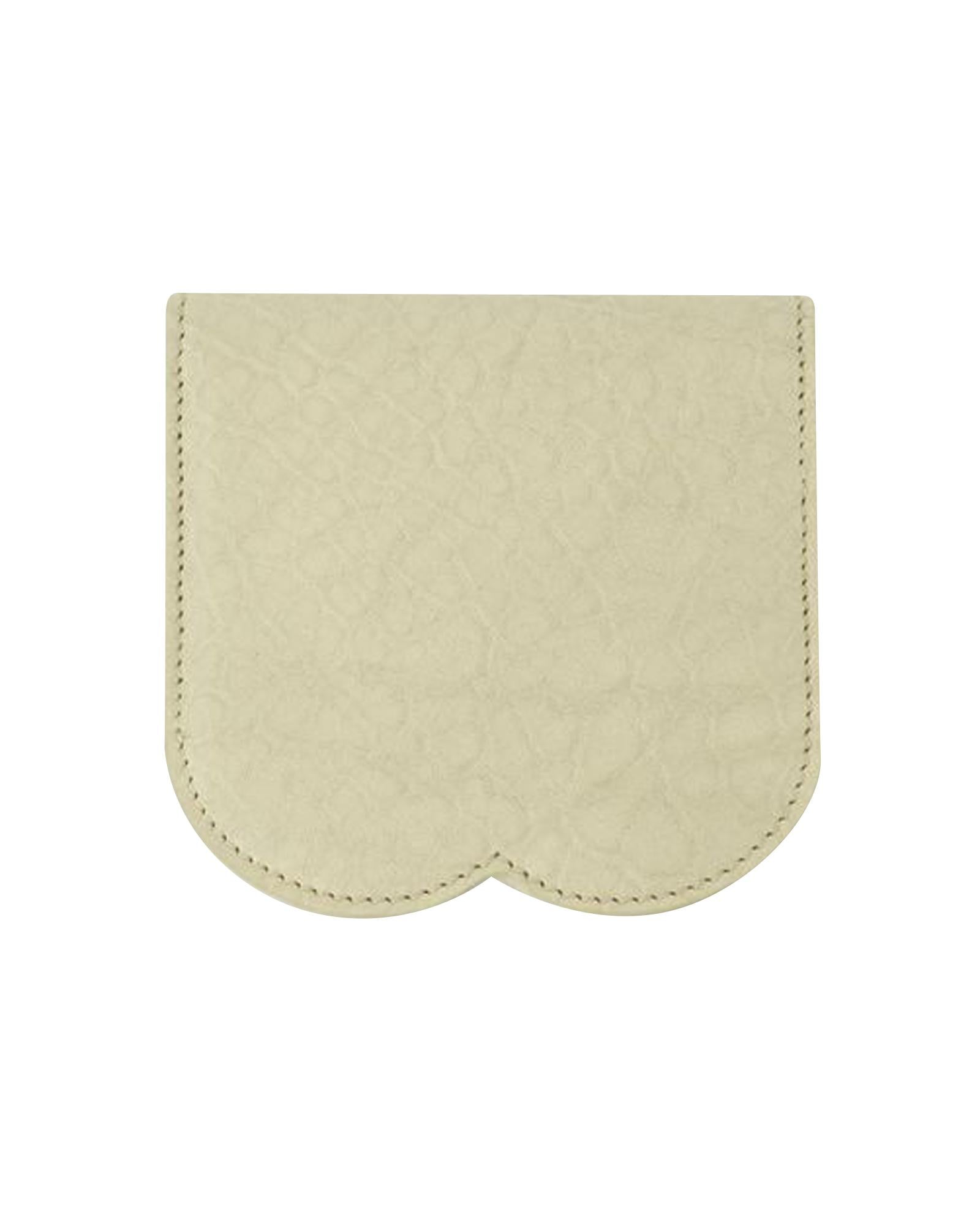 Burberry Scalloped Edge Leather Card Holder Women Beige Other