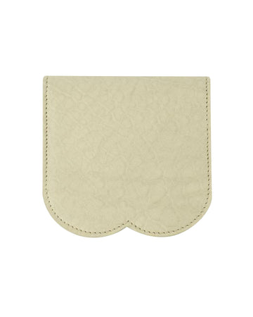 Burberry Scalloped Edge Leather Card Holder Women Beige Other