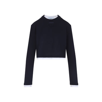 PRADA Cotton T-Shirt for Women - FW25 Collection